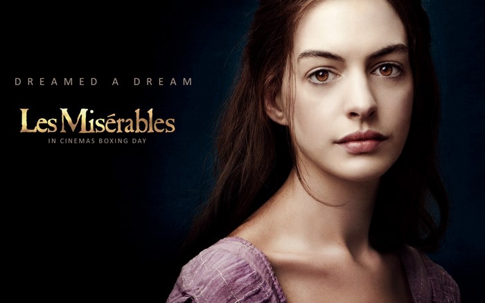 Anne Hathaway as Fantine in Les Miserables