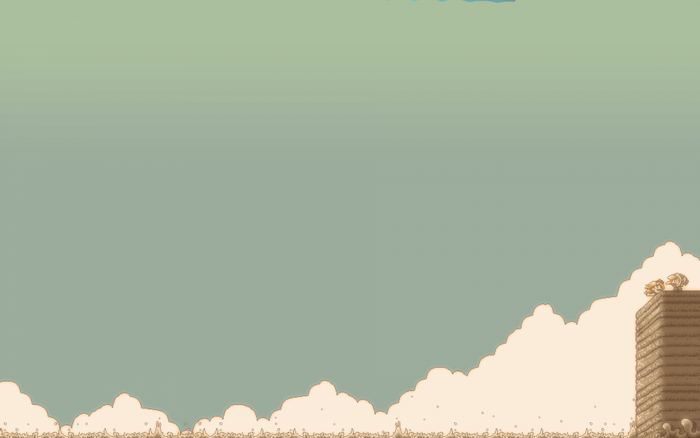 Link from The Legend of Zelda on a tower