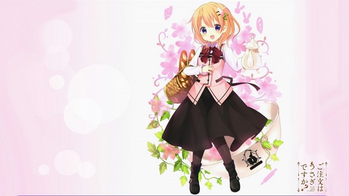Hoto Kokoa from Gochuumon wa Usagi Desu ka holding a teapot