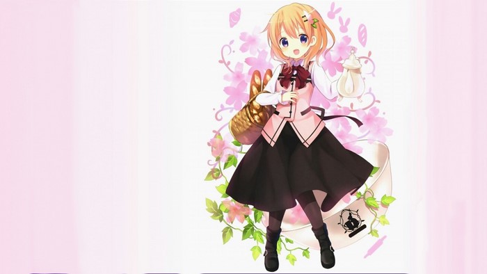 Hoto Kokoa from Gochuumon wa Usagi Desu ka holding a teapot