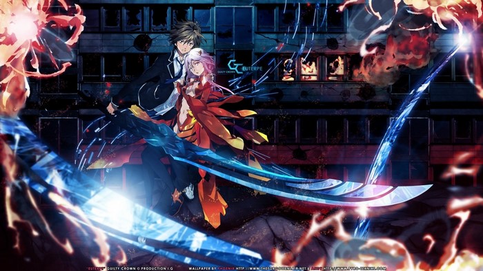 Ouma Shuu and Yuzuriha Inori from Guilty Crown