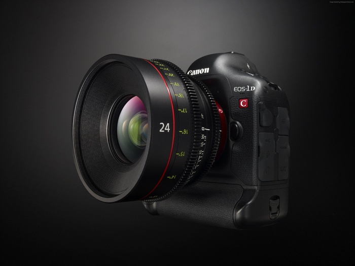 Canon EOS-1D C 4K Camera with 24mm Lens