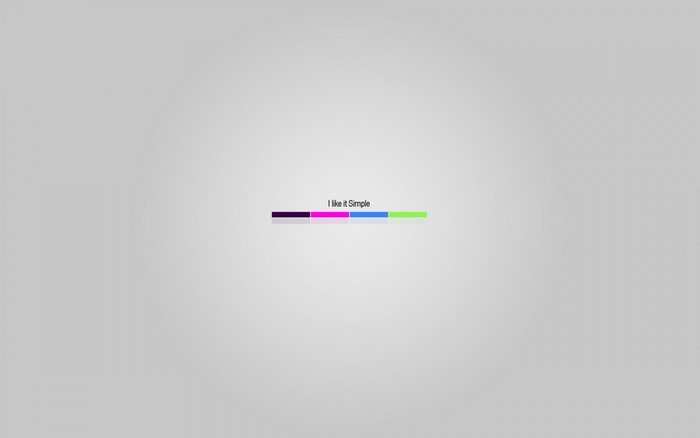 I like it Simple color bar