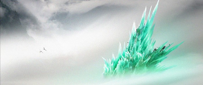 How to Train Your Dragon 2 concept art with ice crystals