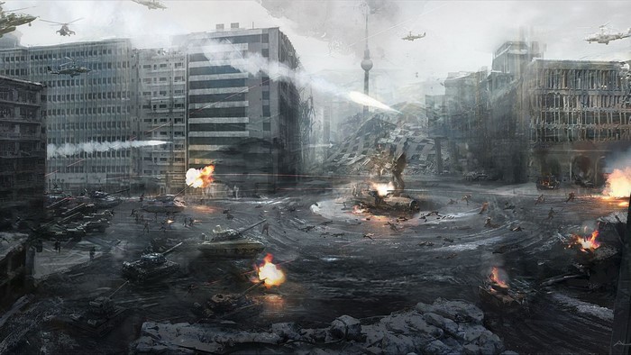 Call of Duty Modern Warfare 3 screenshot of battle in Berlin