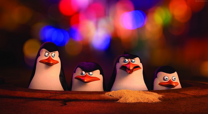 Skipper, Kowalski, Rico, and Private from Penguins of Madagascar