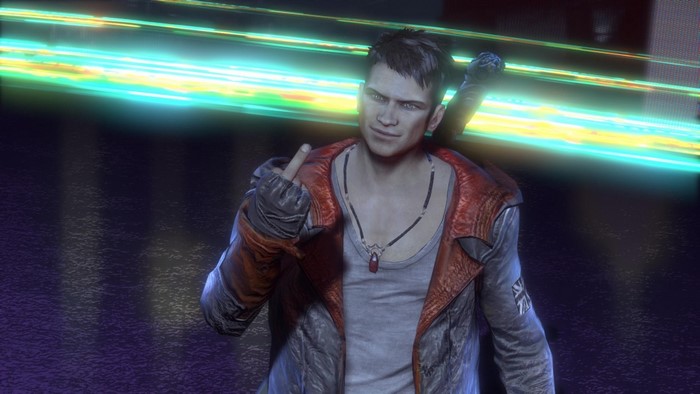 Dante from DmC Devil May Cry in Confident Pose