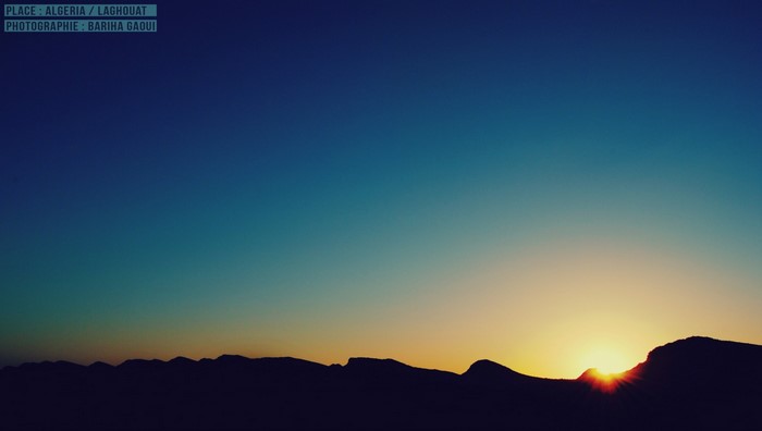 Sunset over Laghouat, Algeria