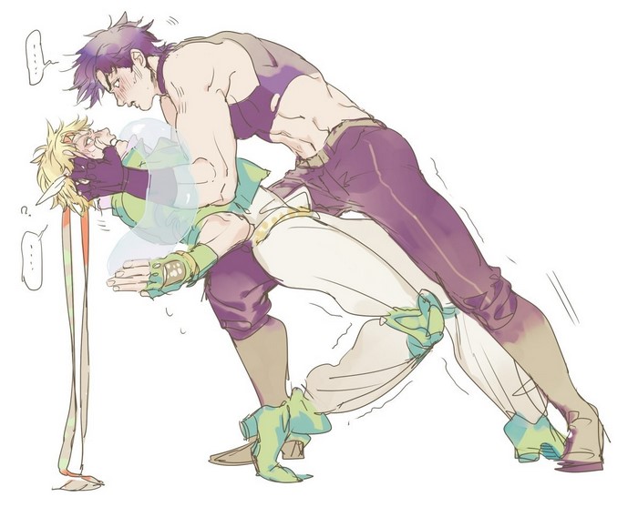 Jonathan Joestar and Caesar Zeppeli from JoJo's Bizarre Adventure