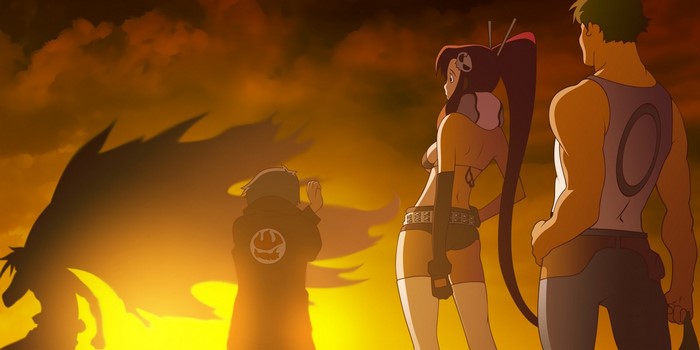 Simon, Yoko, and Kittan from Tengen Toppa Gurren Lagann