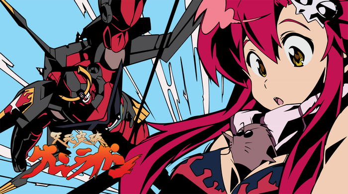Gurren Lagann mecha and Yoko Littner
