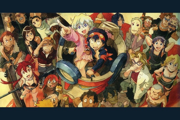 Tengen Toppa Gurren Lagann characters illustration