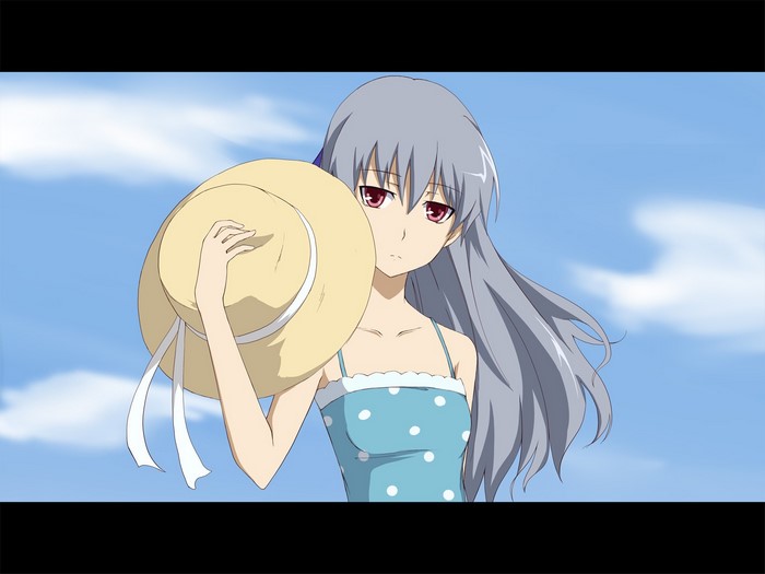 Yin from Darker than Black holding a hat
