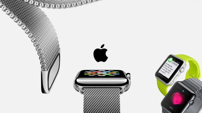 Apple Watch with Mesh Band and Colorful App Icons