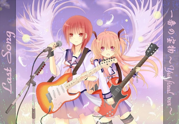 Yuri Nakamura and Kanade Tachibana from Angel Beats!