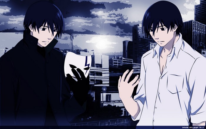 Hei from Darker than Black holding a mask