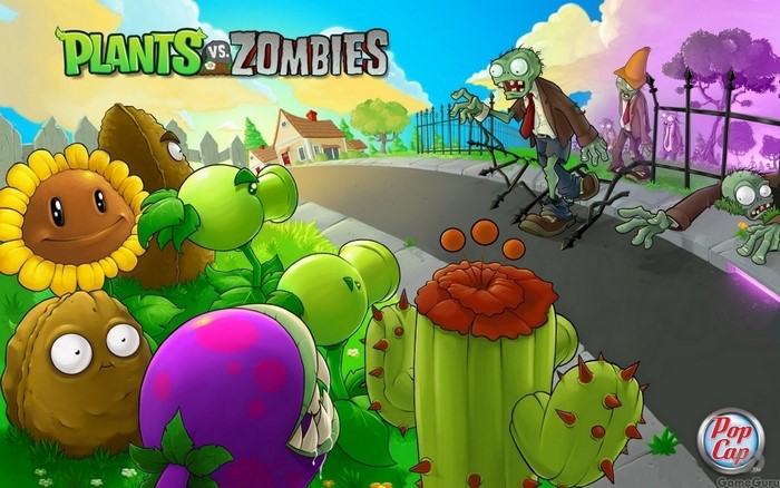 Plants vs. Zombies video game illustration