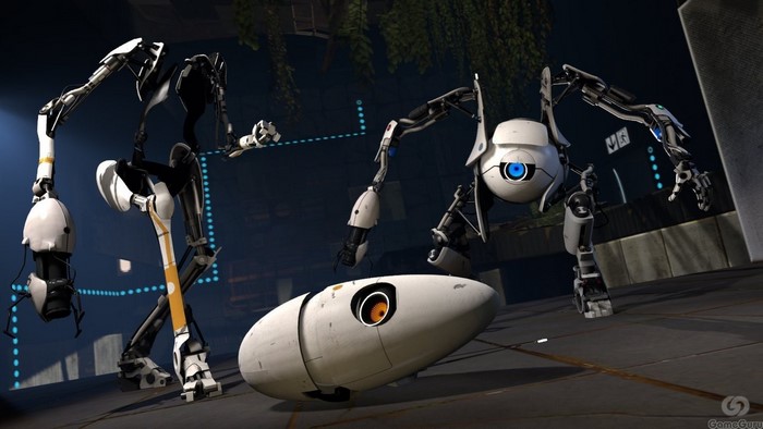 Portal 2 robots and turret