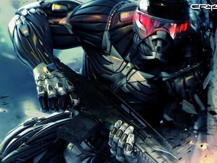 Crysis Nanosuit Soldier with Assault Rifle