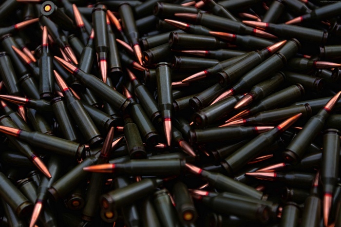 Pile of 7.62x54mmR Ammunition