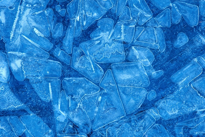 Blue ice pattern 4K