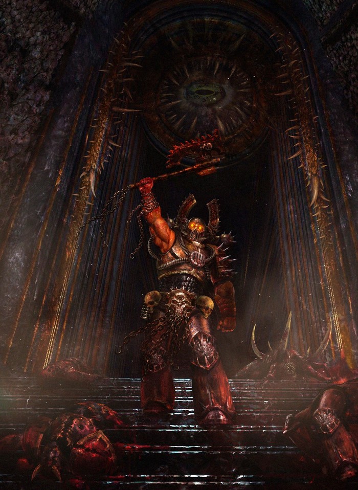 Warhammer 40,000 Chaos Lord with Axe