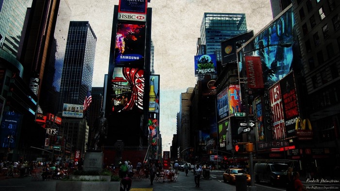 Times Square New York City with Billboards