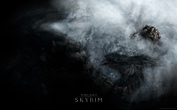 The Elder Scrolls V Skyrim Dragon Battle