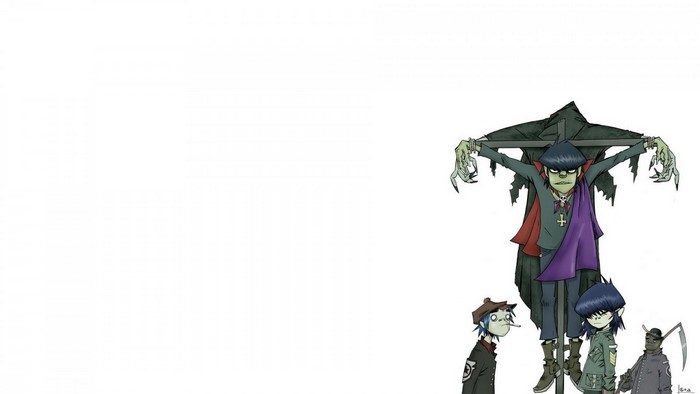 Murdoc Niccals and Gorillaz band members