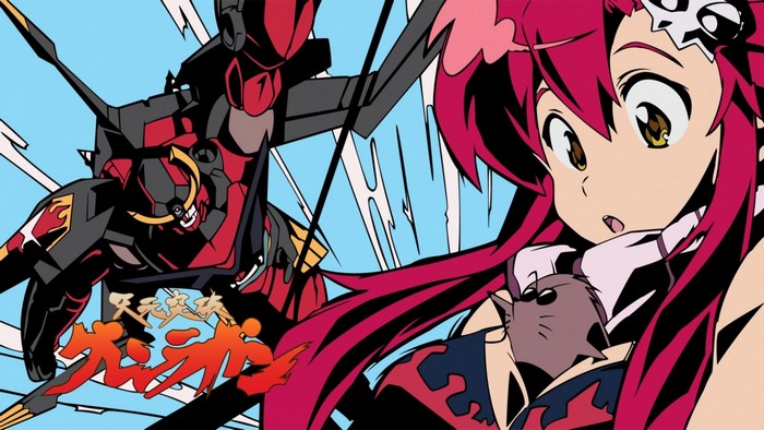 Yoko Littner and Gurren Lagann from Tengen Toppa Gurren Lagann