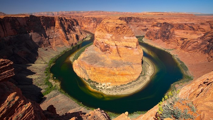 landscape, nature, river, desert, national park, valley, canyon, Grand ...