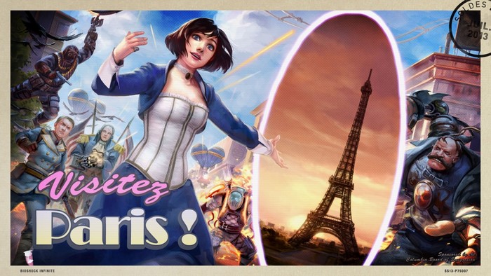 Elizabeth and Paris portal from BioShock Infinite