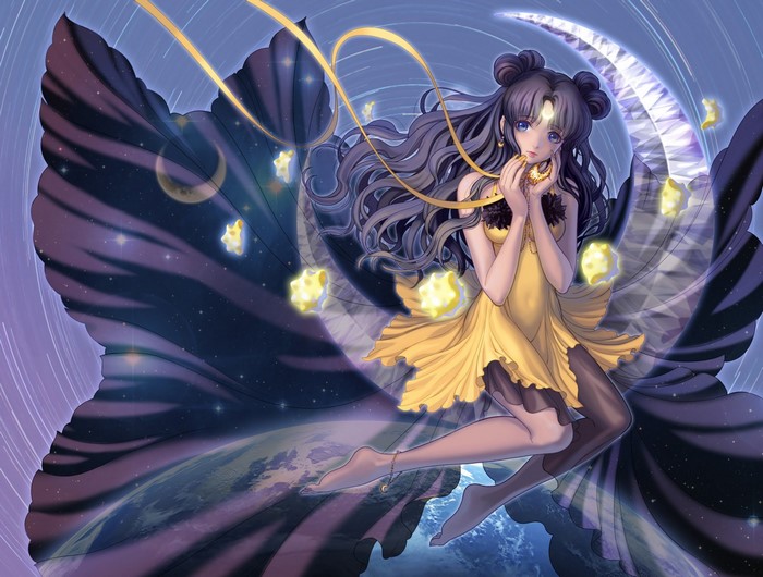 Sailor Moon Luna with Cosmic Butterfly Wings