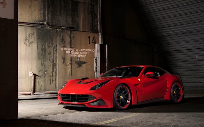 Red Ferrari F12berlinetta N Largo by Novitec Rosso