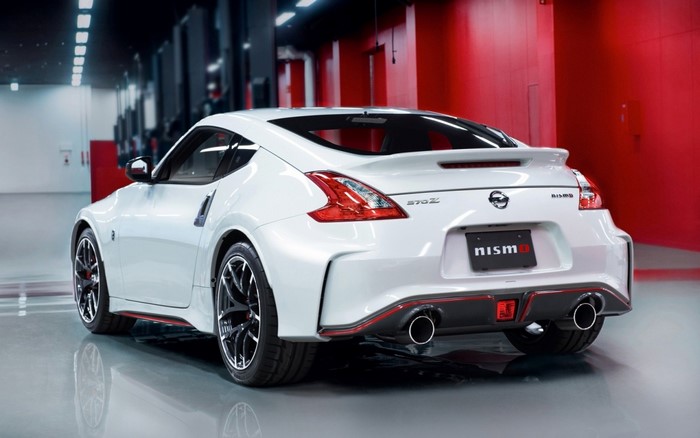 White Nissan 370Z Nismo sports car