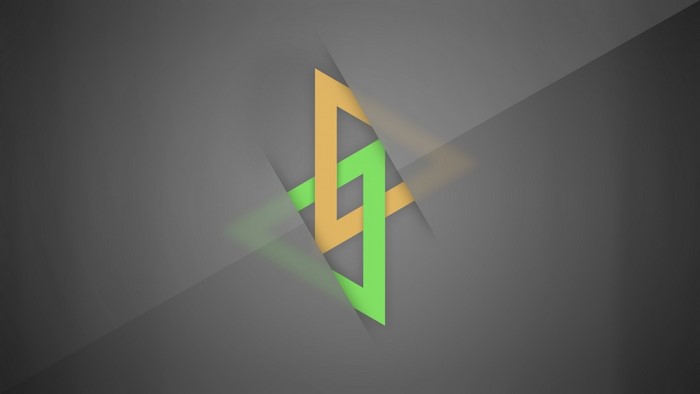 Abstract geometric logo with intersecting lines