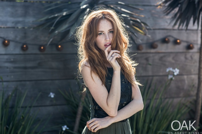 Faith Picozzi with red hair