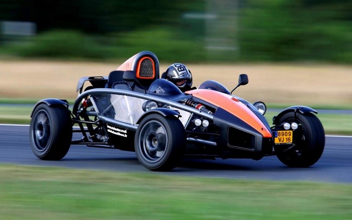 Ariel Atom 300 race car on a track
