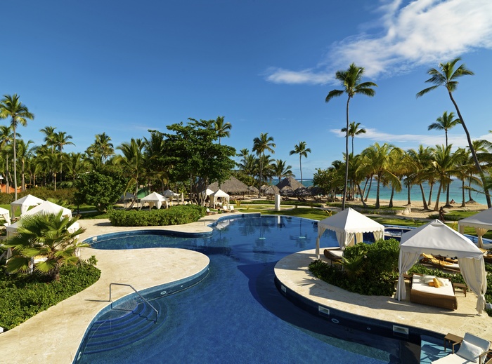 Resort with pool and beach in Dominican Republic