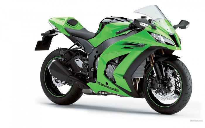 Green Kawasaki Ninja Motorcycle