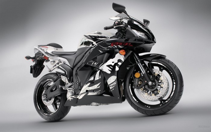 Honda CBR motorcycle with custom graphics