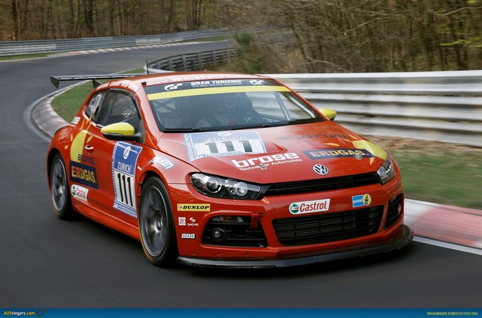 Volkswagen Scirocco GT24 race car on track