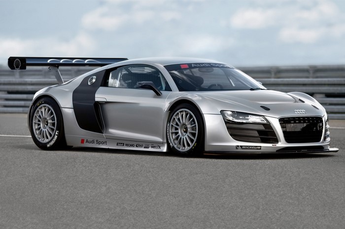 Audi R8 LMS GT3 race car on track