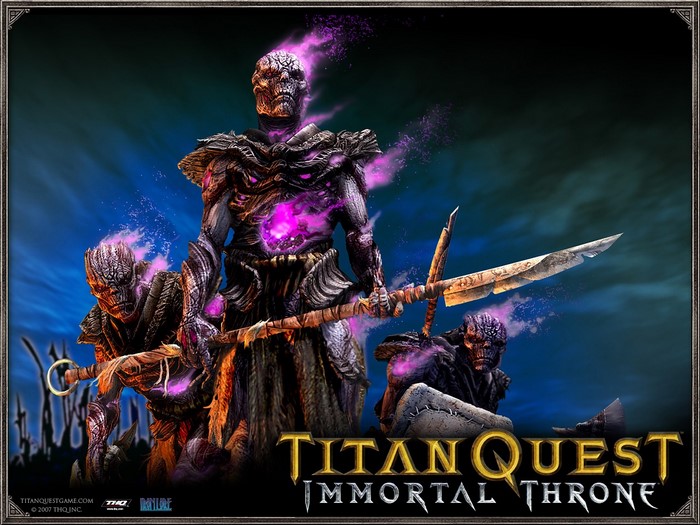 Titan Quest Immortal Throne video game poster
