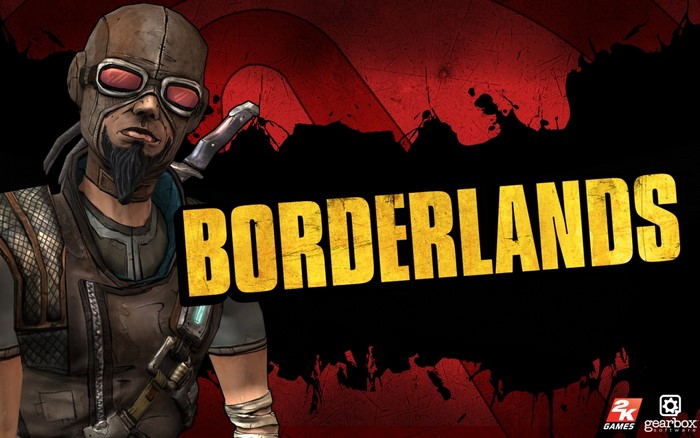 Borderlands video game poster with character