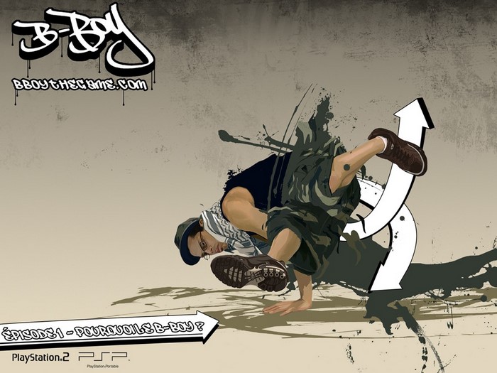 B-Boy video game promotional art