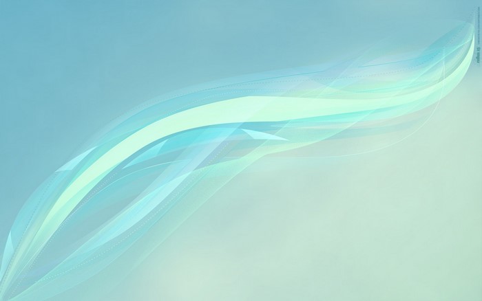 Abstract blue and green wave lines