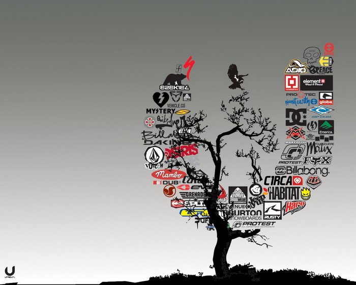 Tree of Skateboarding and Surfing Brands