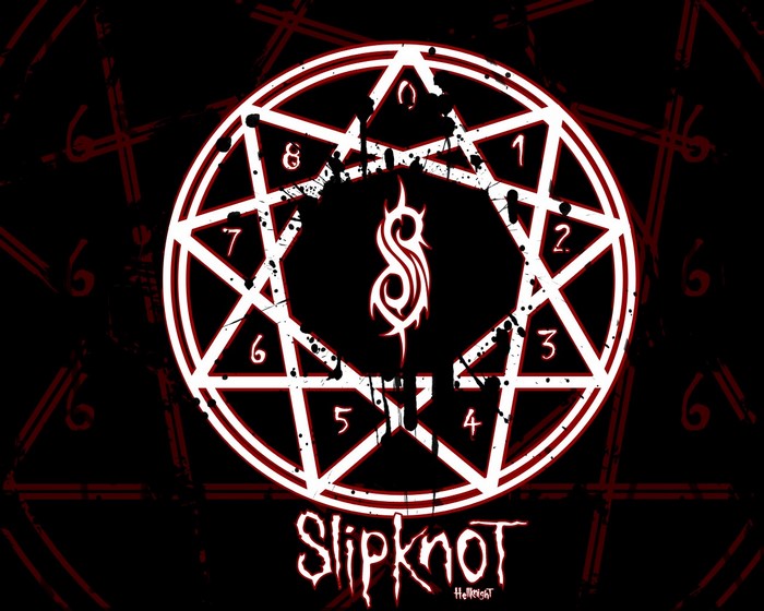 Slipknot logo with a star and numbers