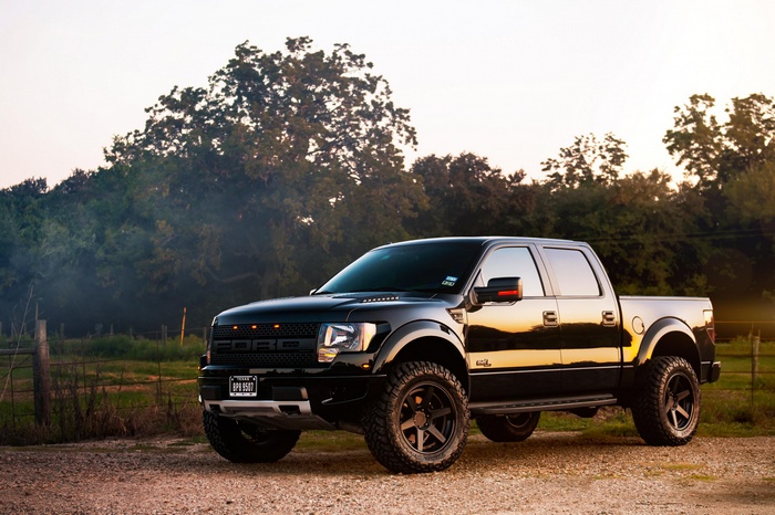 Black Ford F-150 Raptor Truck